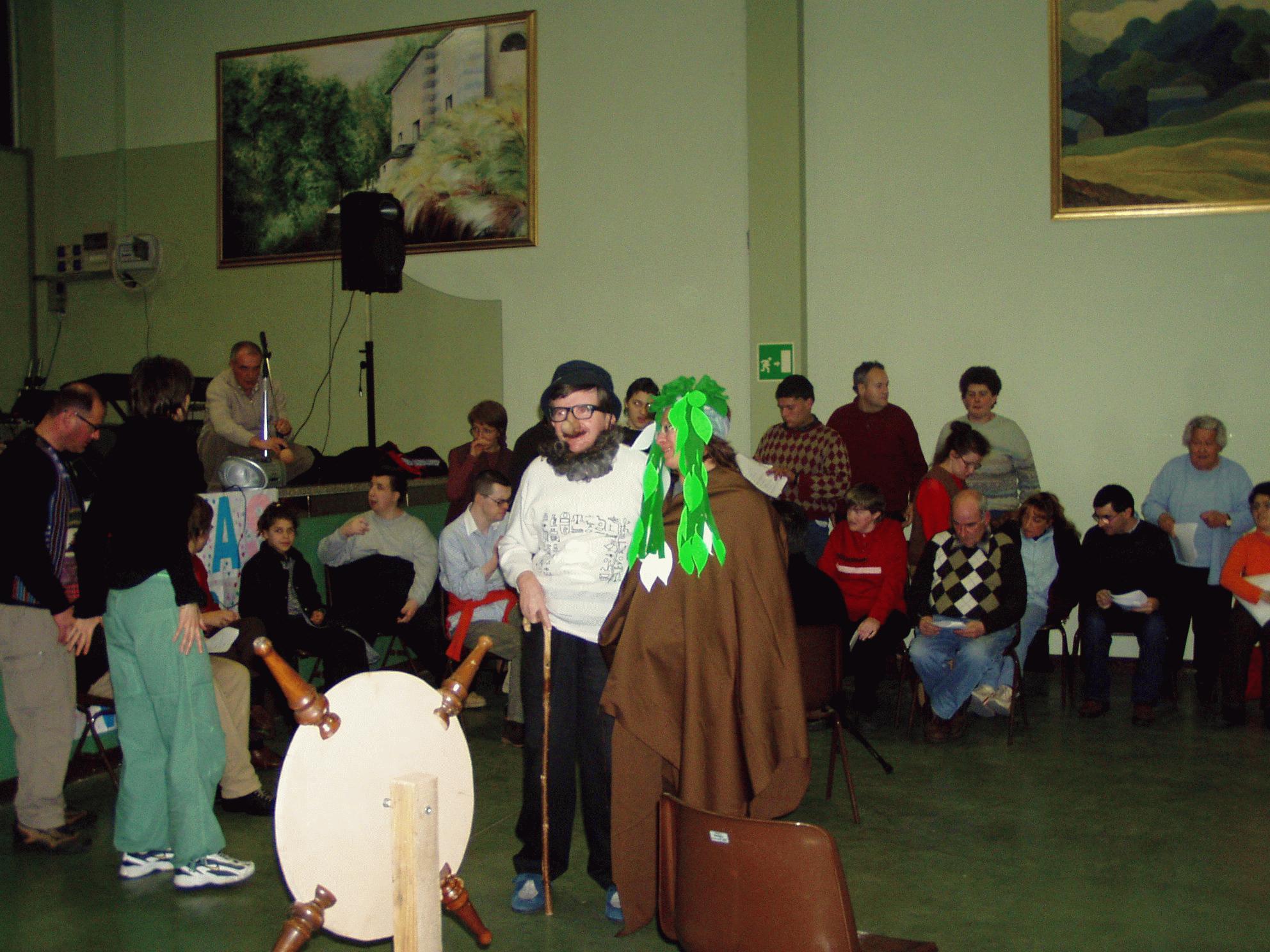 Rappresentazione teatrale del gruppo Anffas a Masera