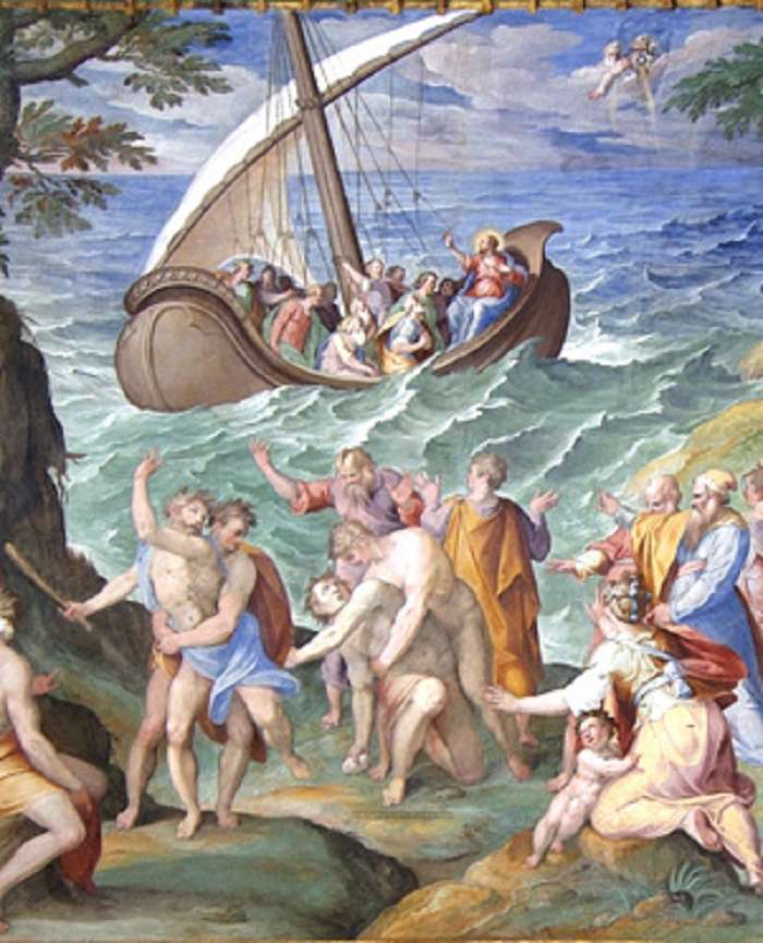 L'indemoniato geraseno (Mt 8,23-32), di Nicolò Circignani detto il Pomarancio
